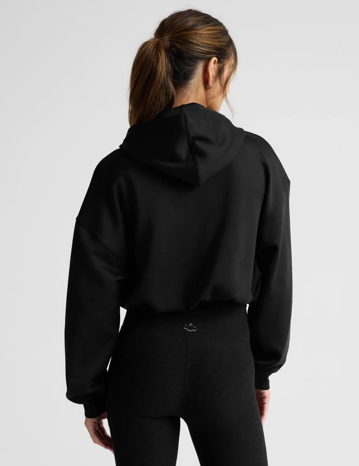 Beyond Yoga In The Flow Hoodie hoodtröja Black mjuk
