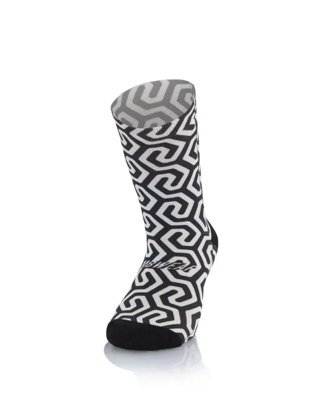 MB Wear Fun Kids Black and White barnstrumpor 32/36 mönstrad