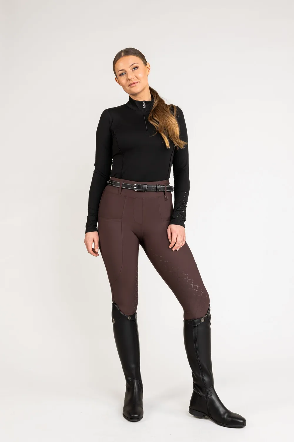 ZacZess London Hybrid ridleggings nougat hög midja