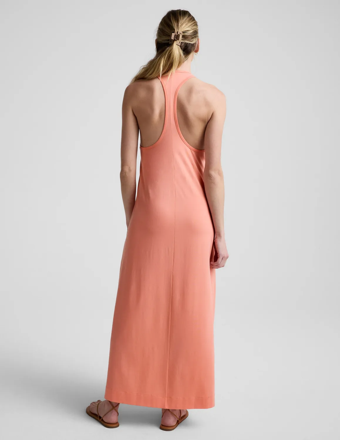 Beyond Yoga A Cut Above Racerback Maxi Dress dreamsicle