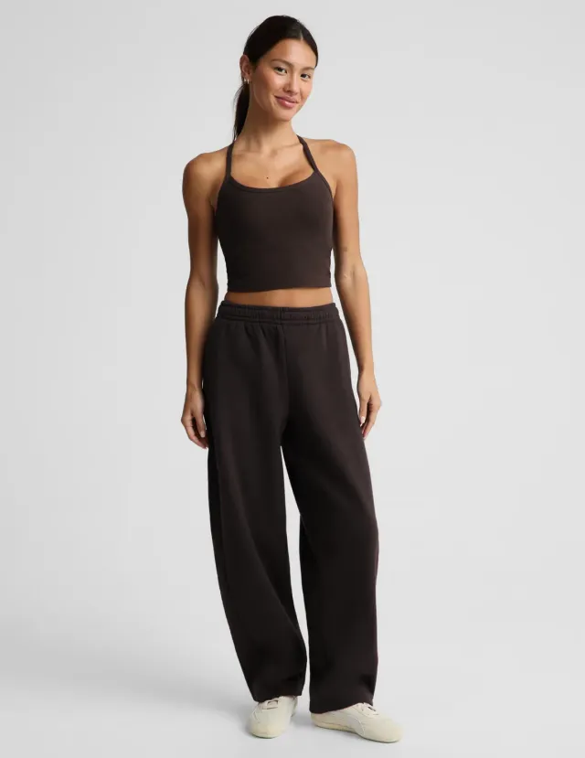 Beyond Yoga LuxeFleece 2.0 Barrel mjukisbyxor Dark Chocolate brun
