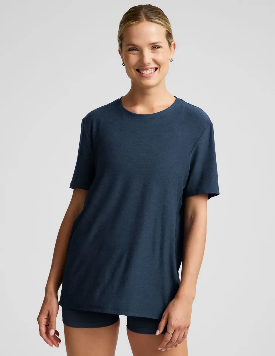Beyond Yoga Always Beyond Crew Tee 2.0 t-shirt marinblå oversize