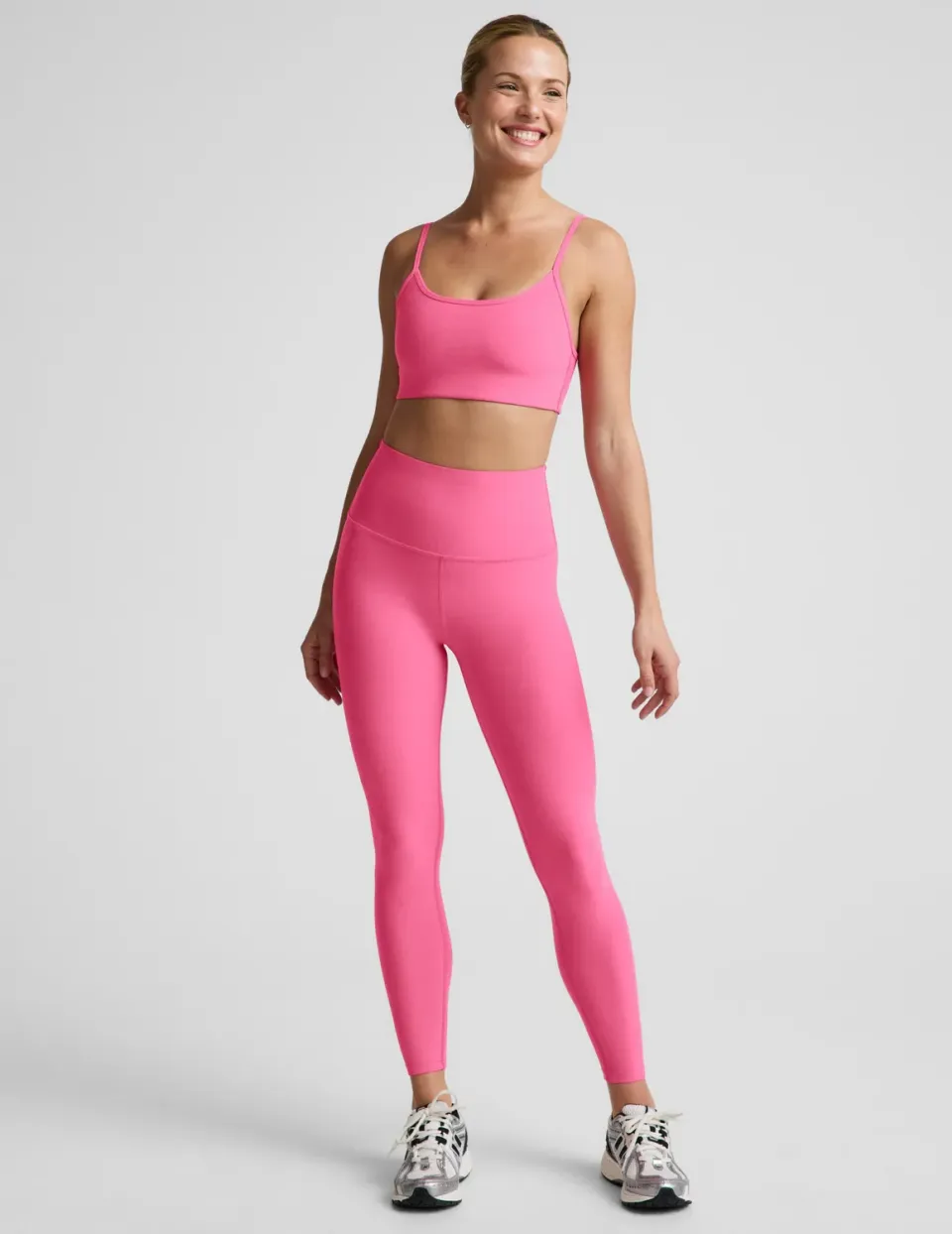 Beyond Yoga Spacedye Caught In The Midi High Waisted leggings Luscious Pink mjuk