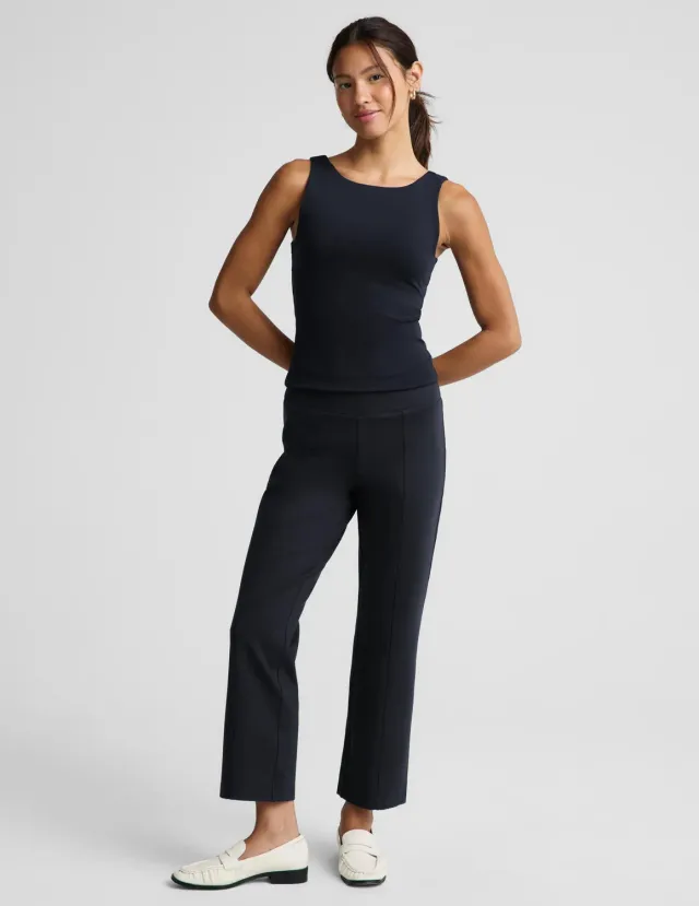 Beyond Yoga Ponte Kick Flare byxor Darkest Navy ponte