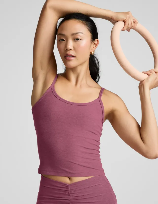 Beyond Yoga Spacedye Forever linne Smooth Mauve tunn