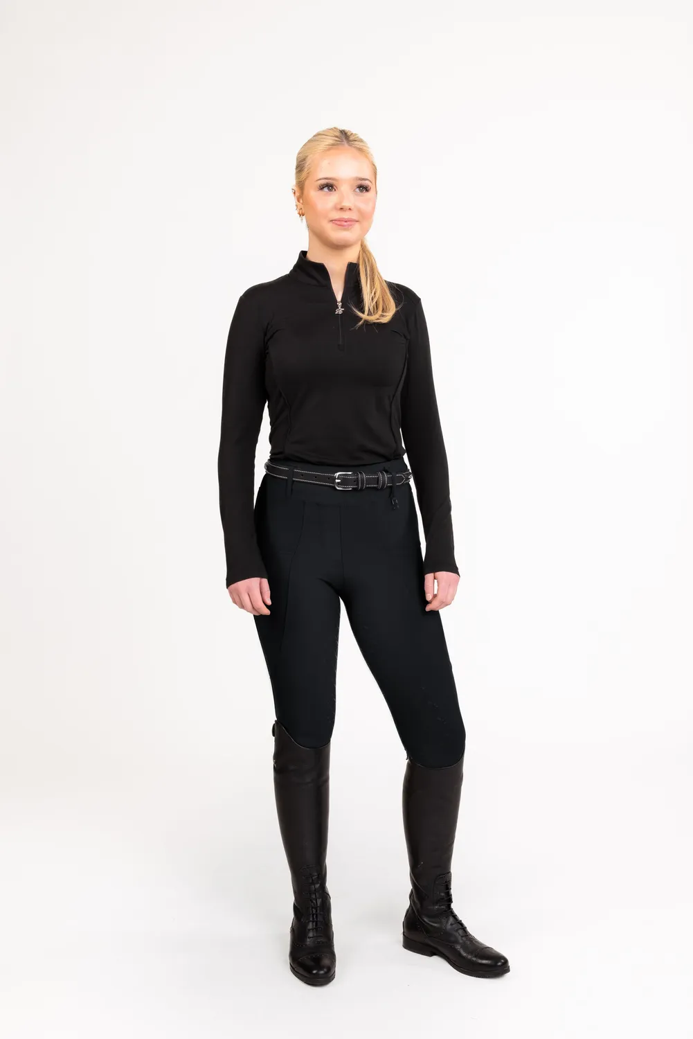 ZacZess London Black Hybrid ridleggings YR junior