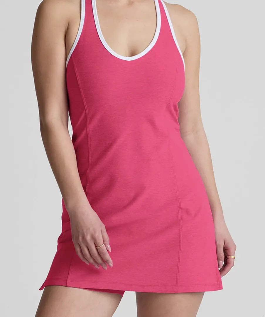 Beyond Yoga Spacedye Starting Line Dress mini-träningsklänning Teal Sea