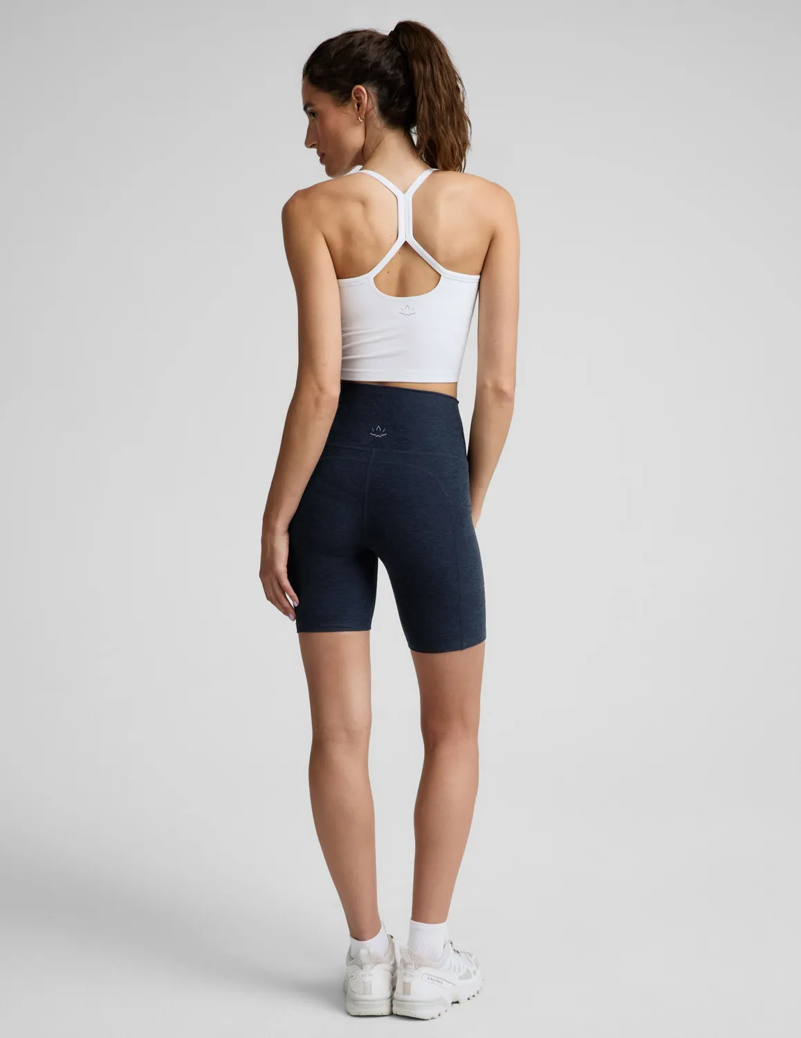 Beyond Yoga Spacedye Keep Pace 7" shorts Nocturnal Navy