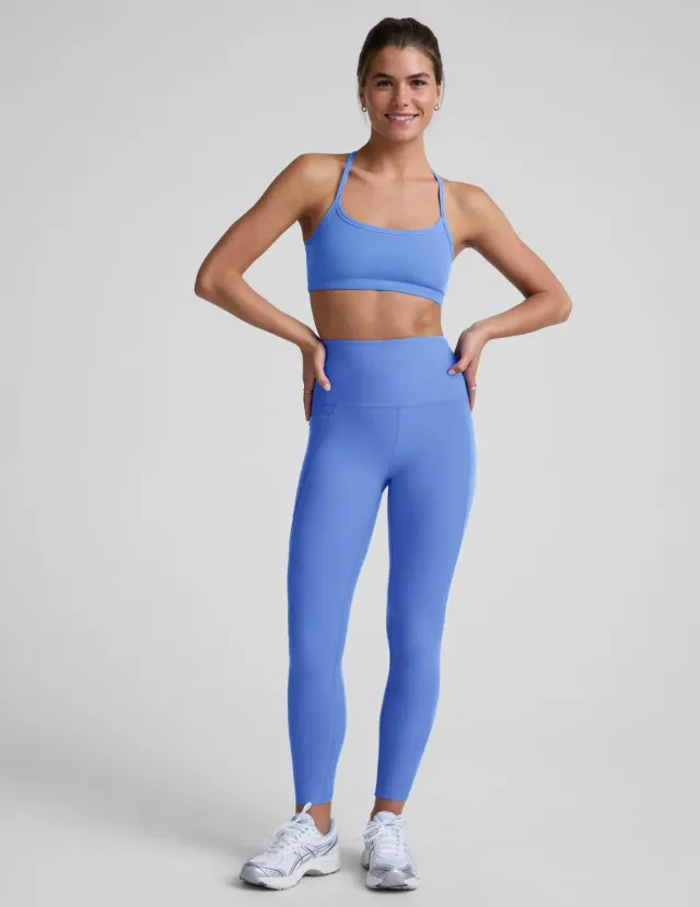 Beyond Yoga Spacedye Out Of Pocket High Waisted Midi Legging Wild Flower Blue Heather