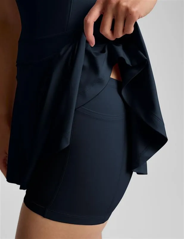 Beyond Yoga Ace Active Dress träningsklänning Nocturnal Navy inbyggd bh
