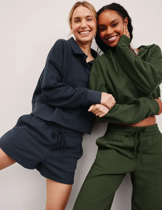 Beyond Yoga LuxeFleece Zip Up Hoodie hoodie Dark Olive avslappnad