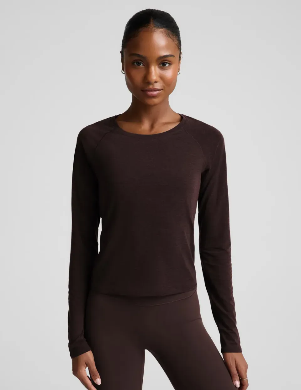 Beyond Yoga Breezeweight Active Long Sleeve träningströja brunlila