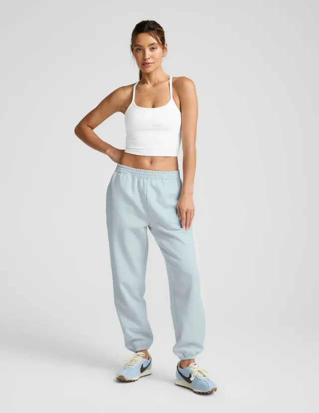 Beyond Yoga LuxeFleece Sweatpant mjukisbyxor ljusblå fickor