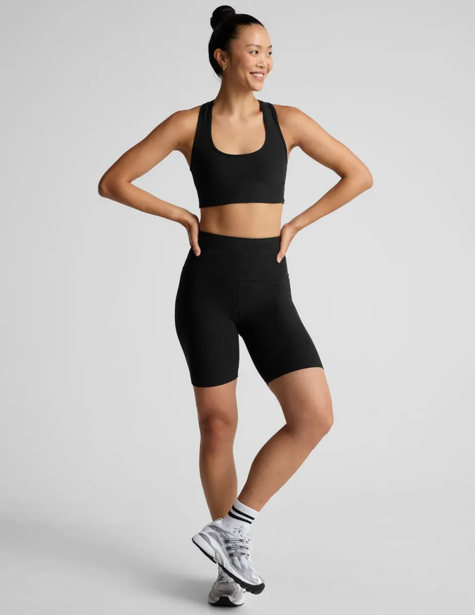 Beyond Yoga Spacedye Keep Pace 7 träningsshorts darkest night