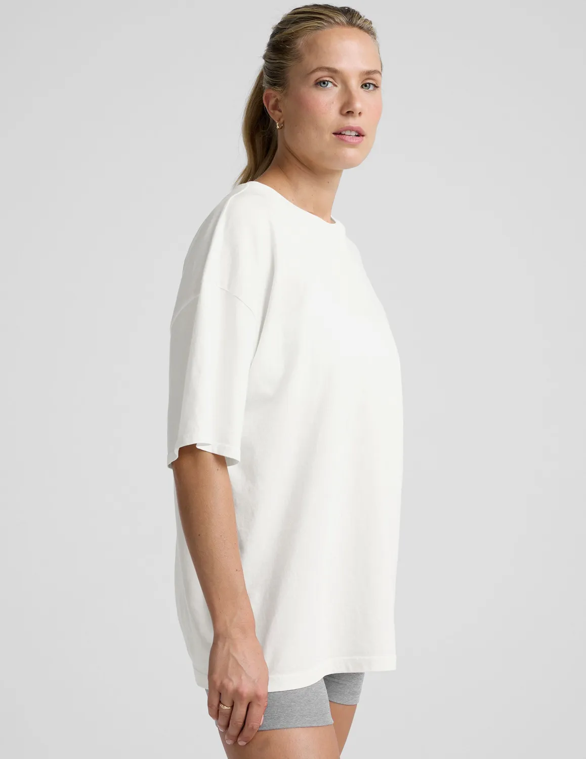 Beyond Yoga Oversized Cotton Tee t-shirt Soft White oversize