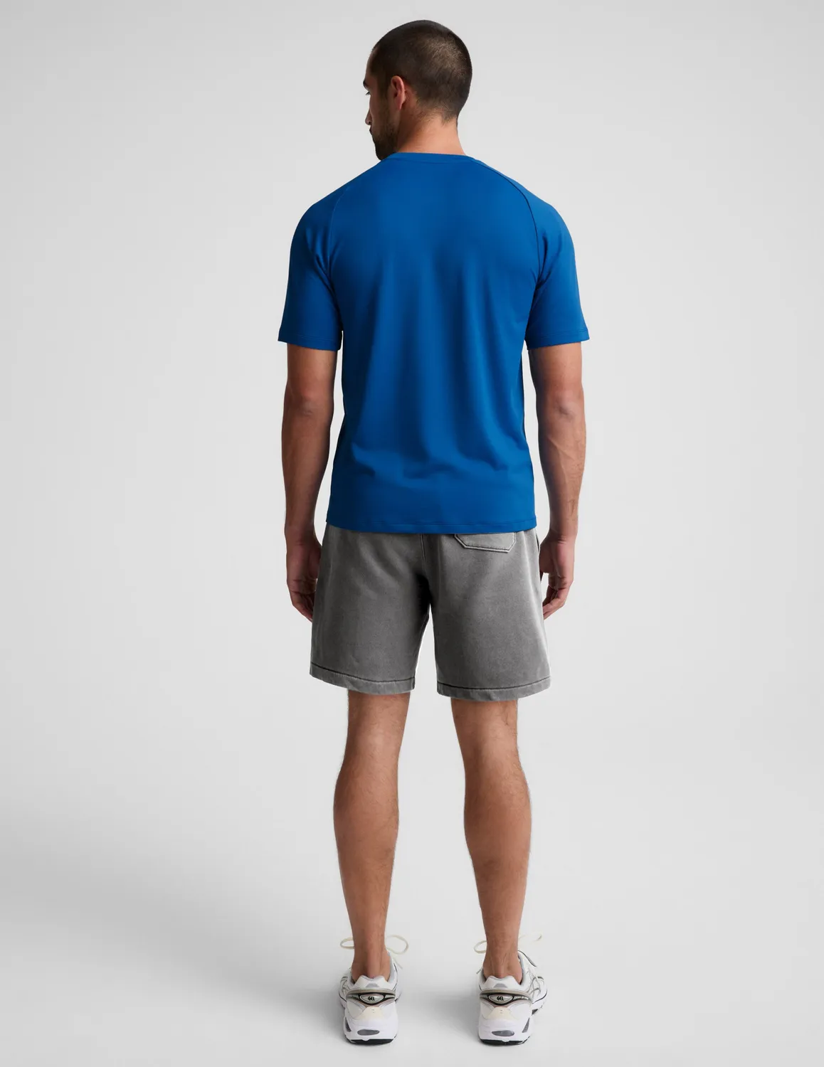 Beyond Yoga Beach Washed Terry herrshorts Black Ash bomull