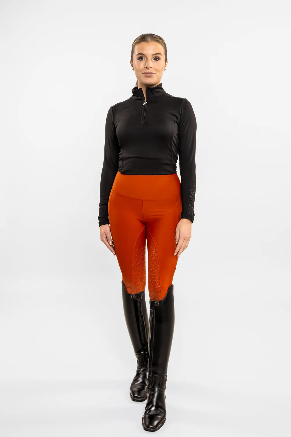 ZacZess Ohio ridleggings rostorange mobilfickor