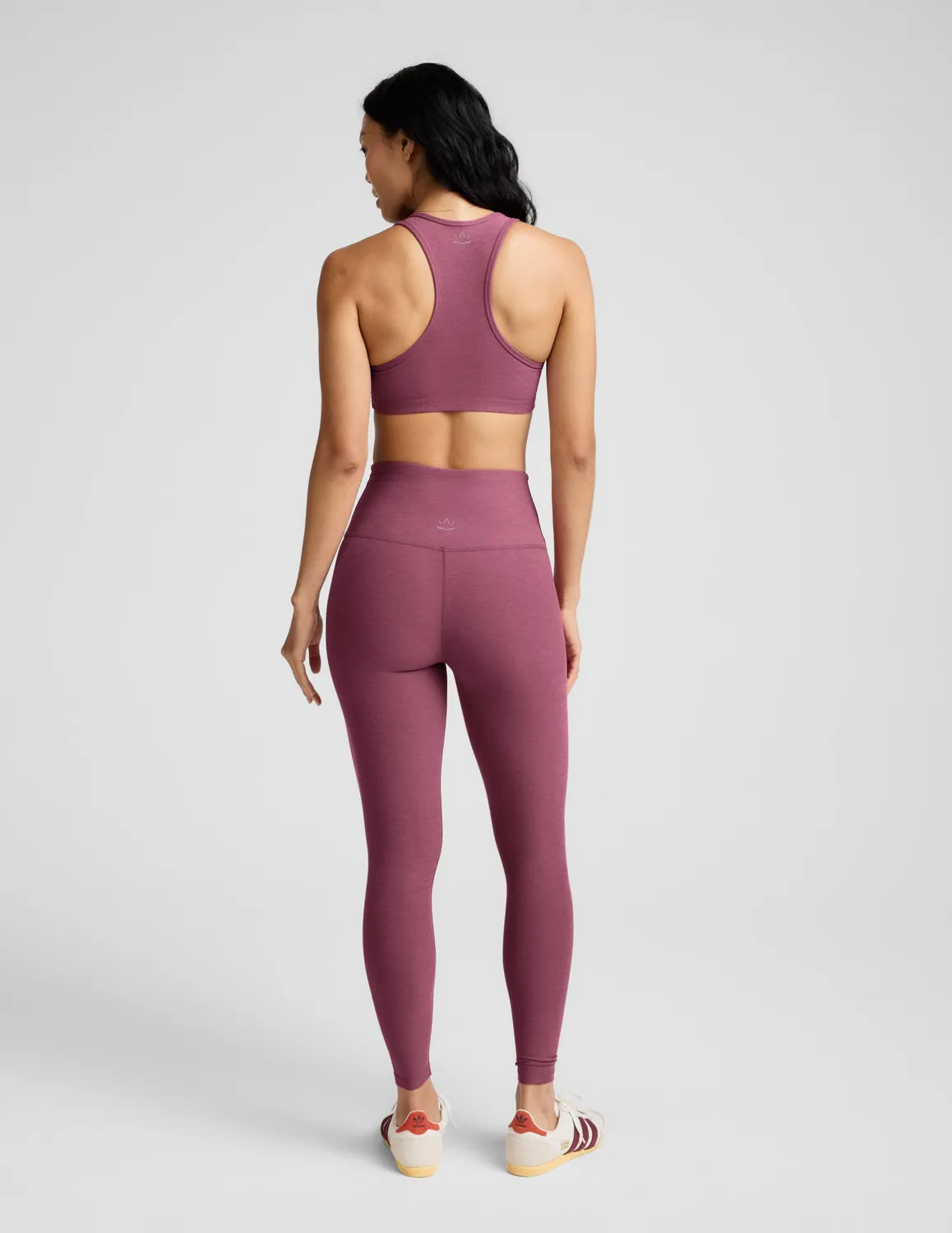 Beyond Yoga Spacedye Caught In The Midi tights Smooth Mauve Heather hög midja