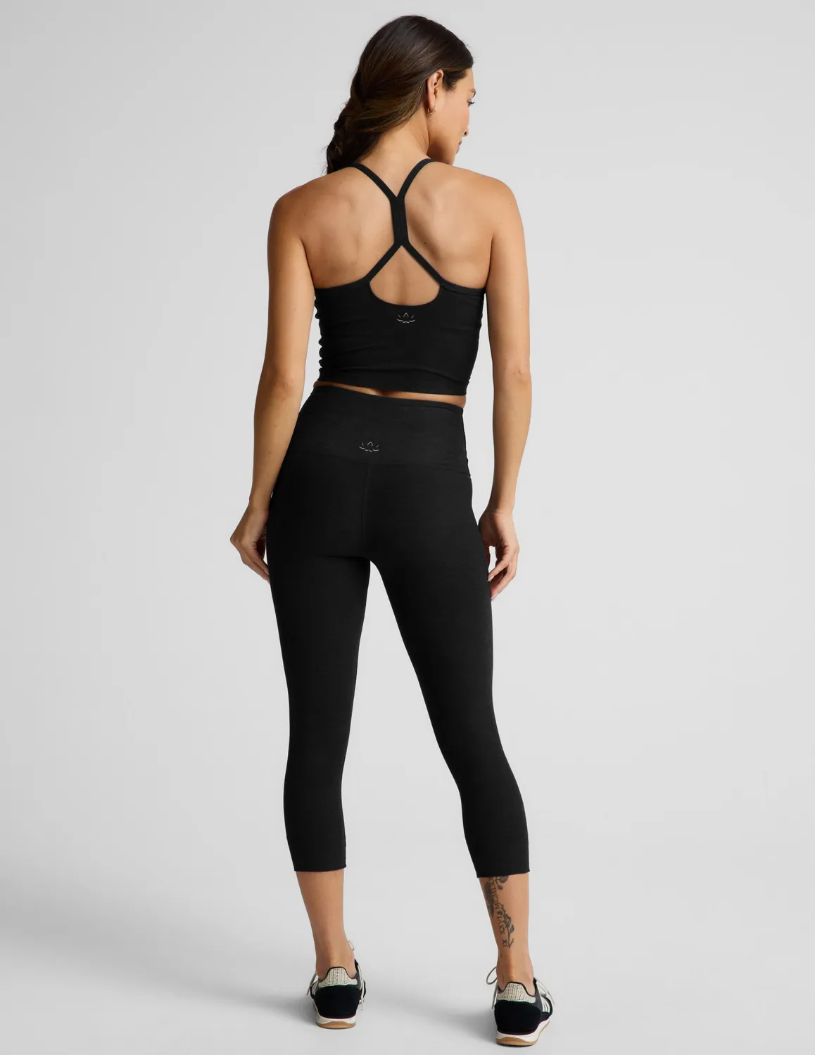 Beyond Yoga Spacedye Walk And Talk 20.5 capri-leggings Darkest Night hög midja