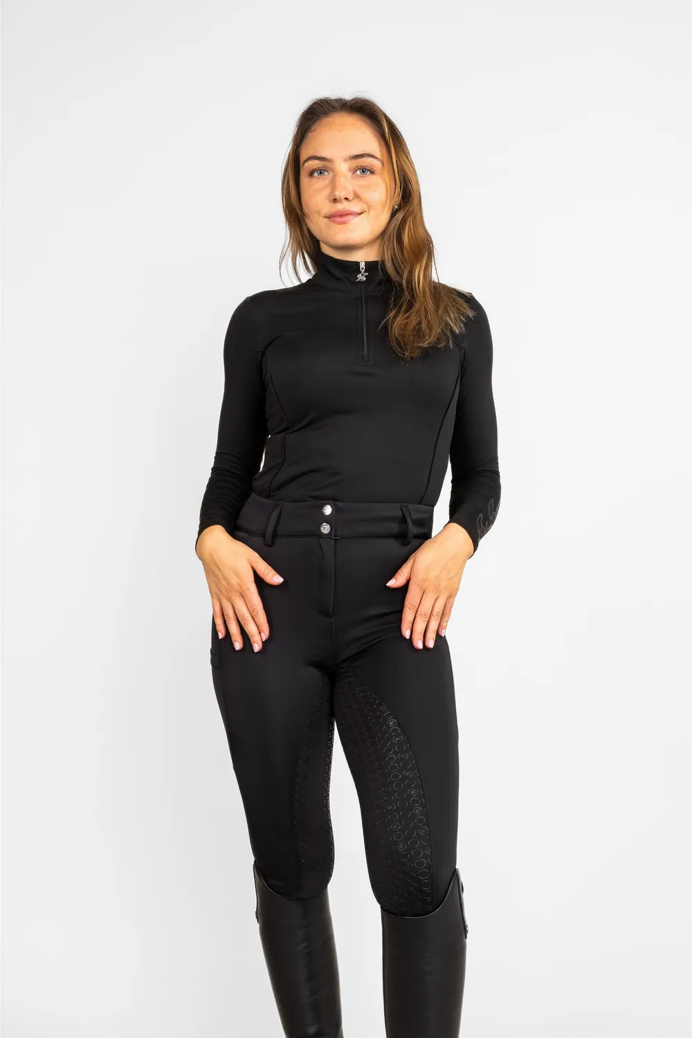ZacZess DryMotion ridbyxor svart fullsko vattenavvisande