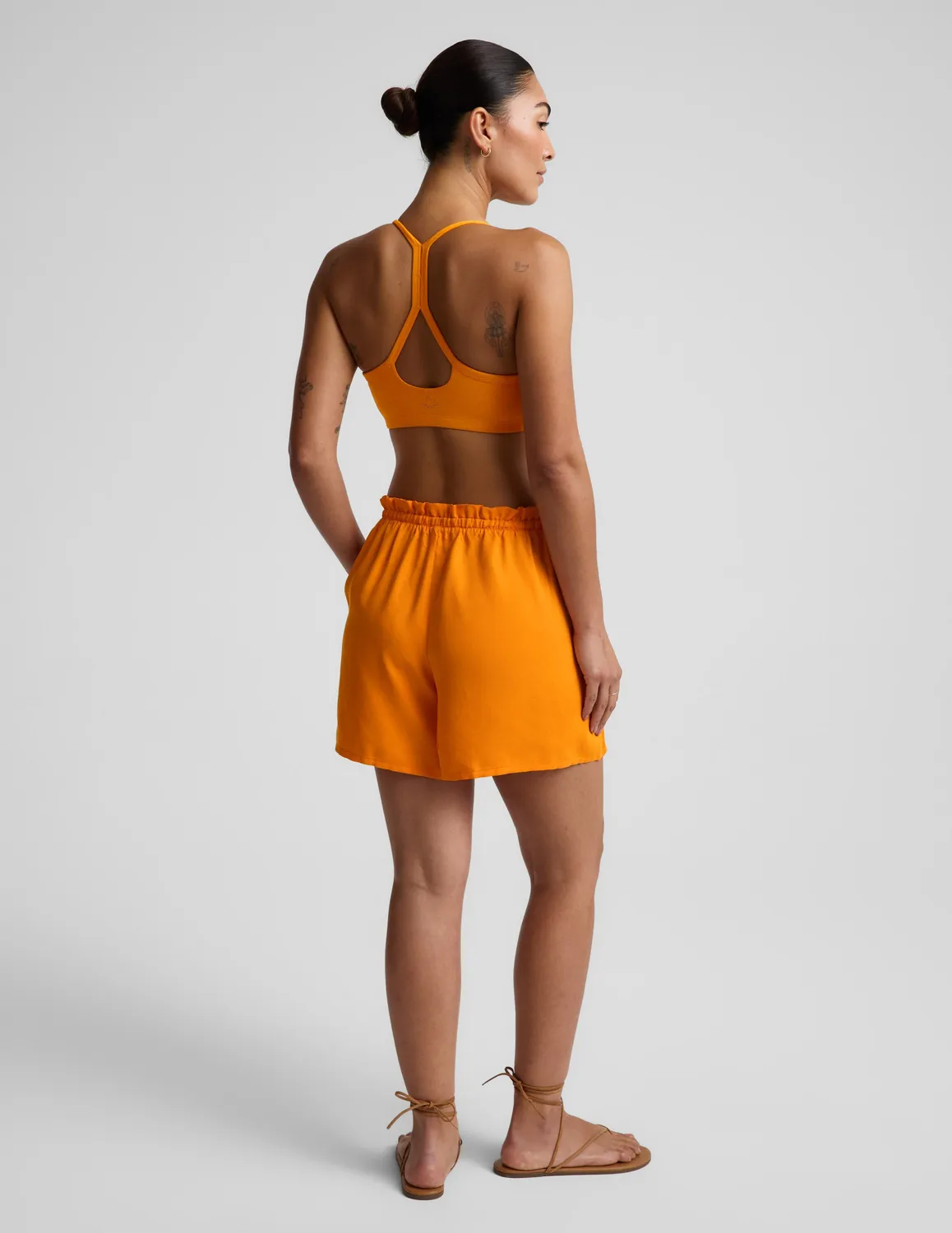 Beyond Yoga Sunkissed Cupro Drawstring Shorts Bright Citrus cupro