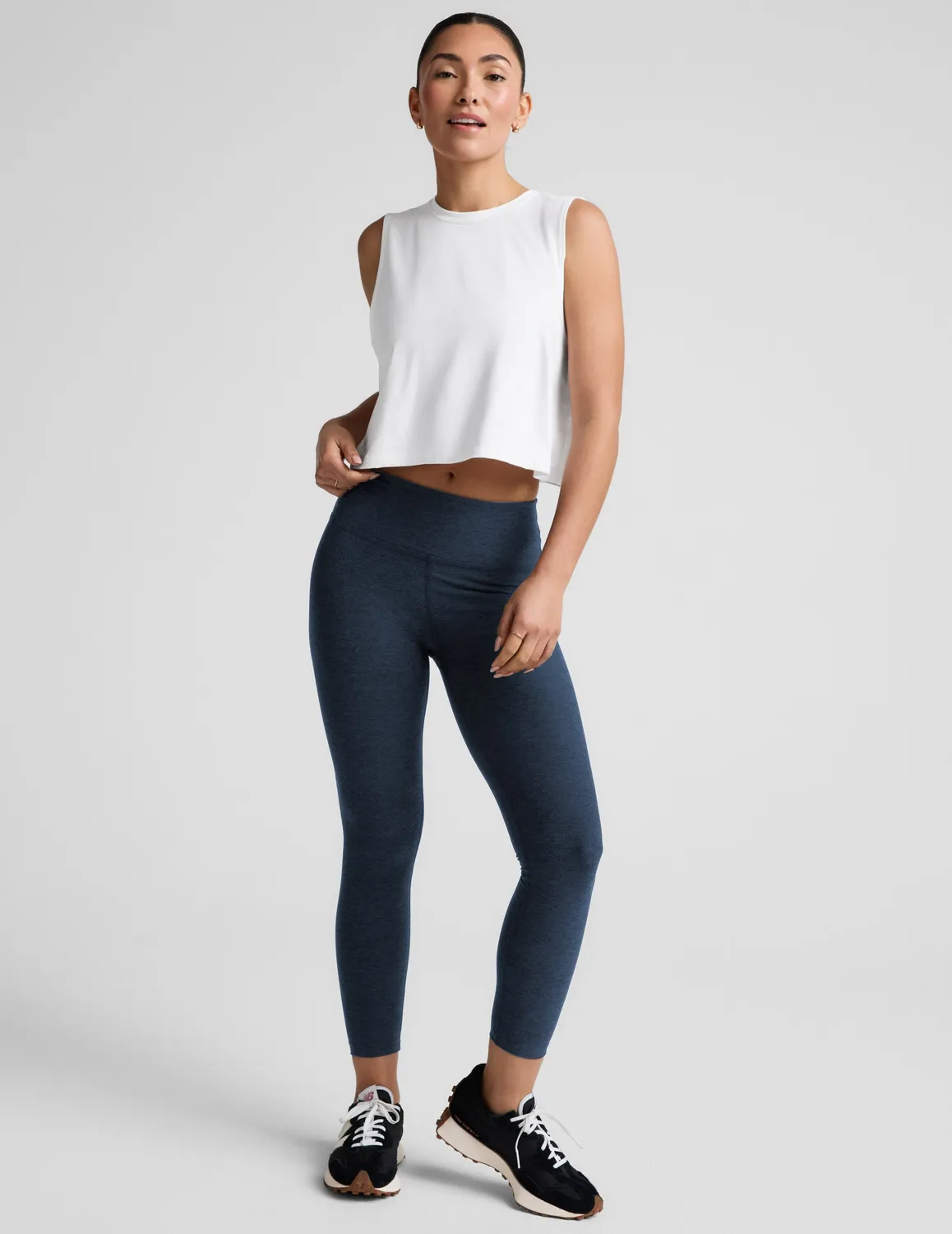 Beyond Yoga Spacedye Mid-Rise Legging träningstights Nocturnal Navy midi