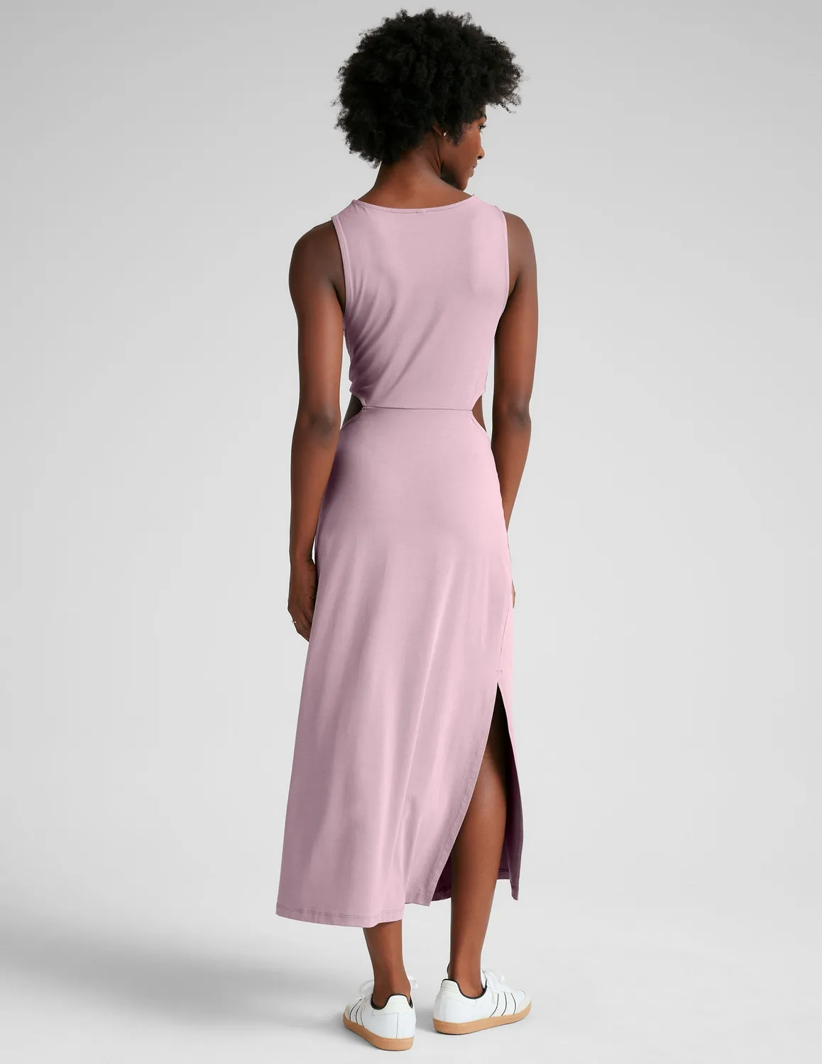Beyond Yoga Around The World Front Twist klänning Blush Blooms midi