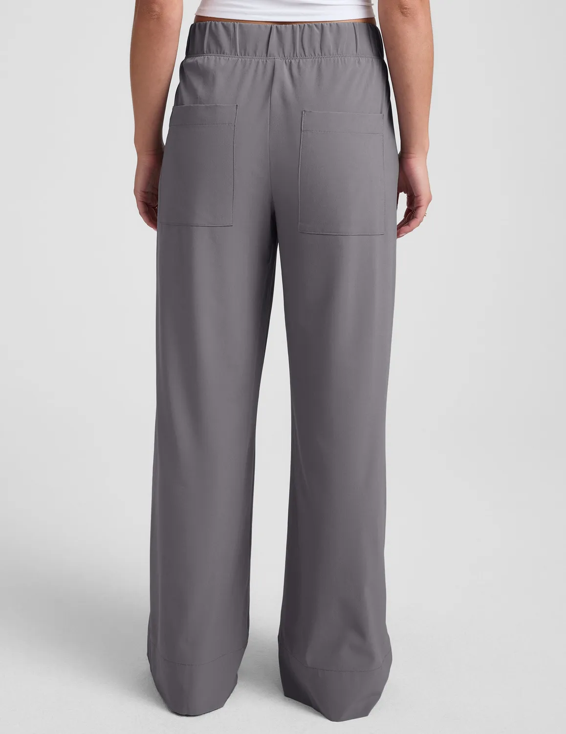 Beyond Yoga Easy Wide Leg Pant 31" byxor Cloud Gray ljusgrå