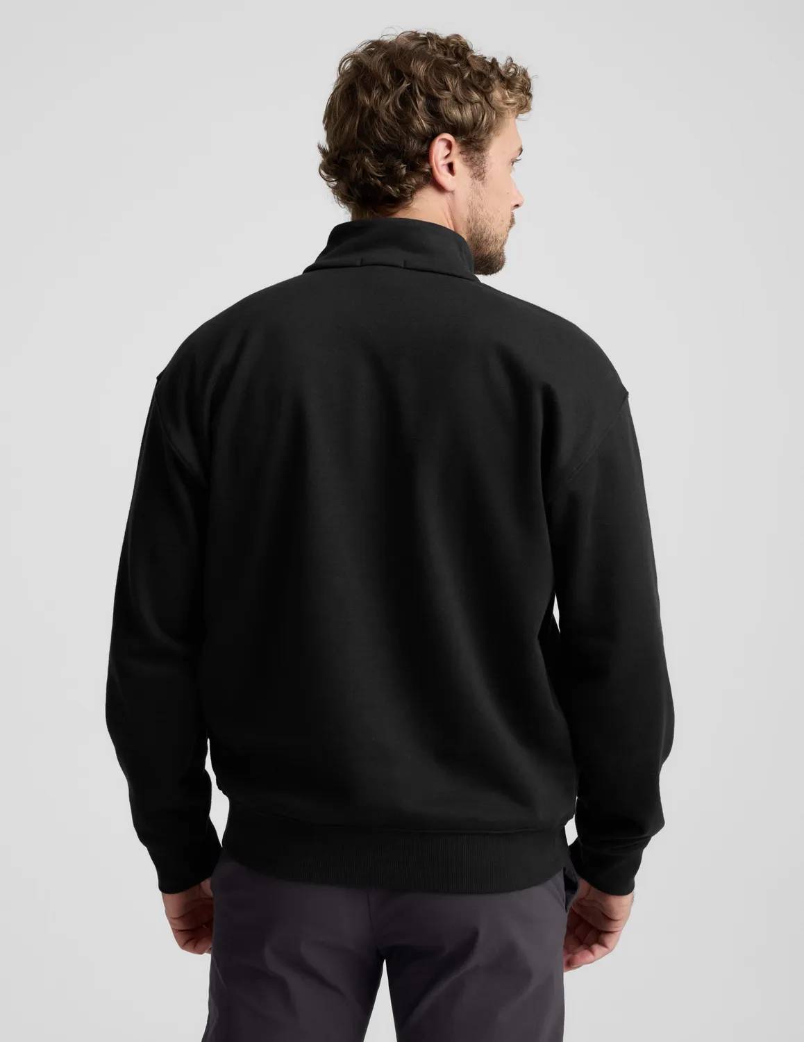 Beyond Yoga LuxeFleece Half Zip sweatshirt Svart unisex