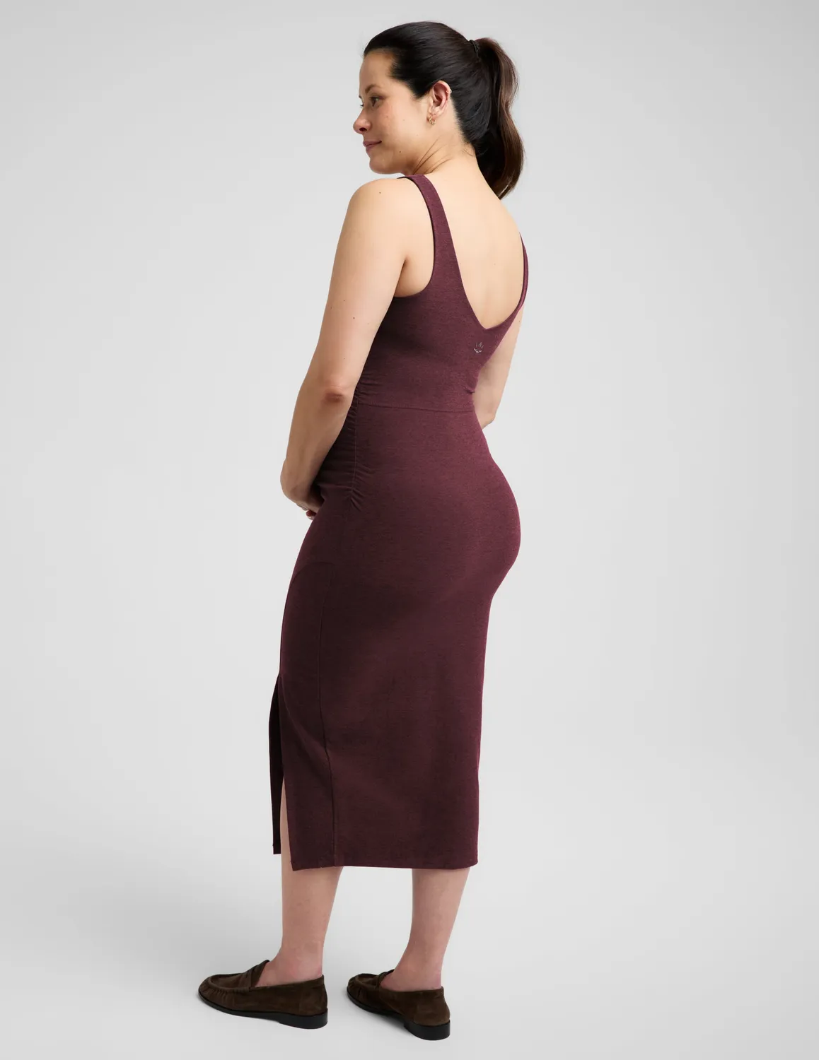 Beyond Yoga Spacedye Inspire Maternity Midi mammaklänning röd