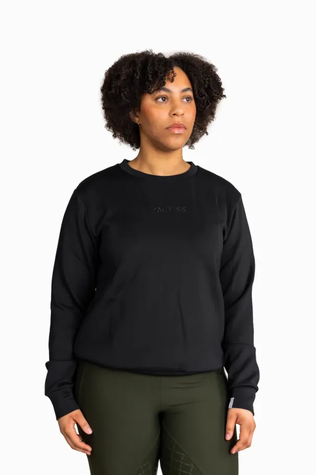 ZacZess PLUS Falsterbo Sweatshirt Black sweatshirt XL plusstorlek