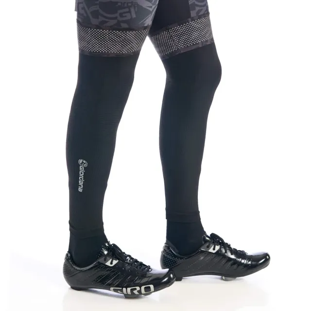 Giordana Knitted Dryarn benvärmare svart fukttransporterande
