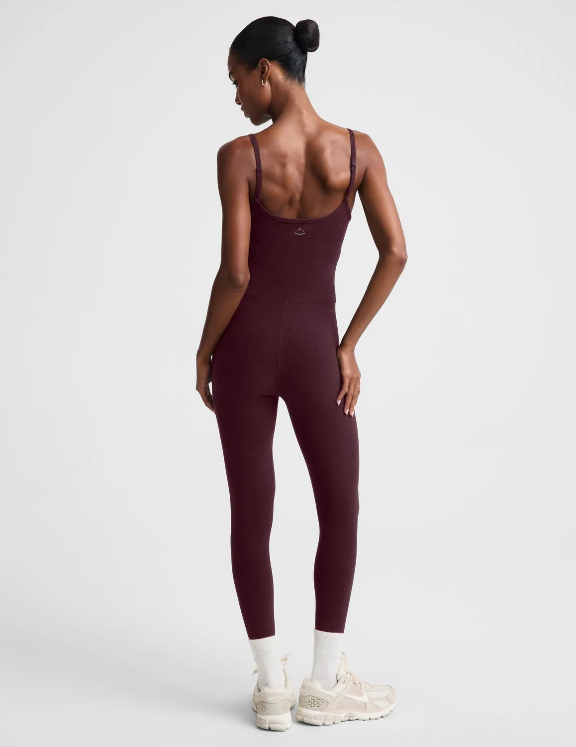 Beyond Yoga Spacedye Uplevel Midi Jumpsuit vinröd Cabernet