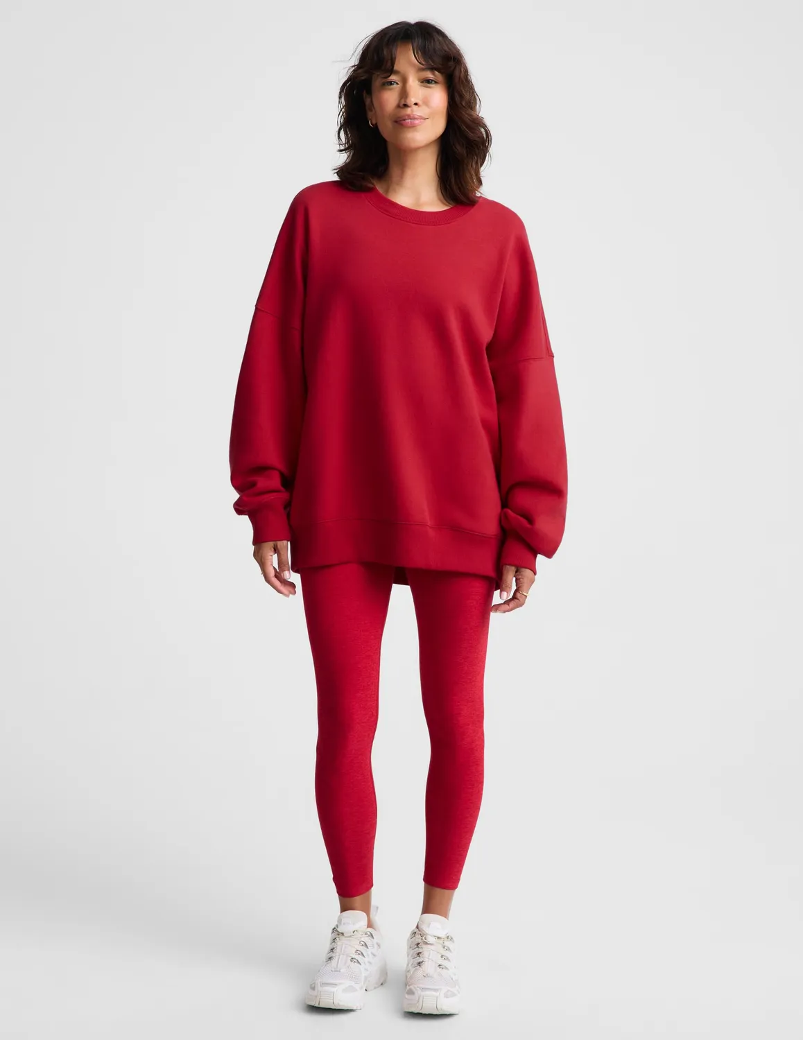 Beyond Yoga LuxeFleece 2.0 Oversized Crewneck sweatshirt Scarlet Red