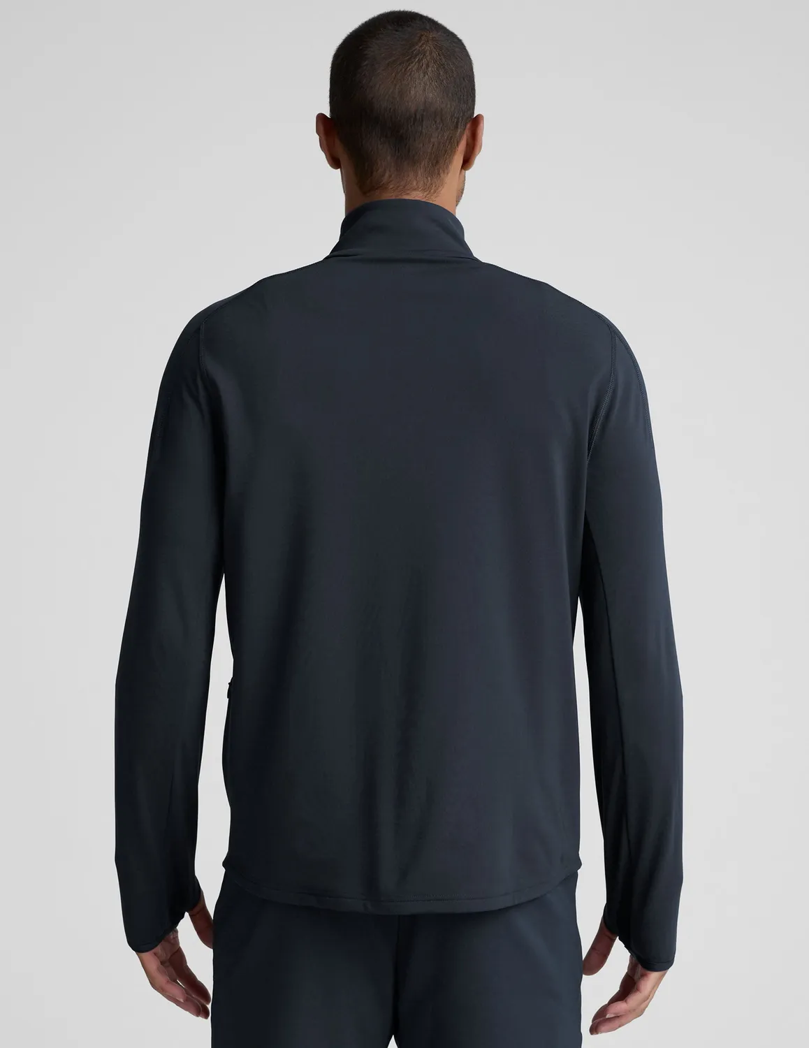 Beyond Yoga Pacer Fleece Quarter Zip tröja Navy borstad
