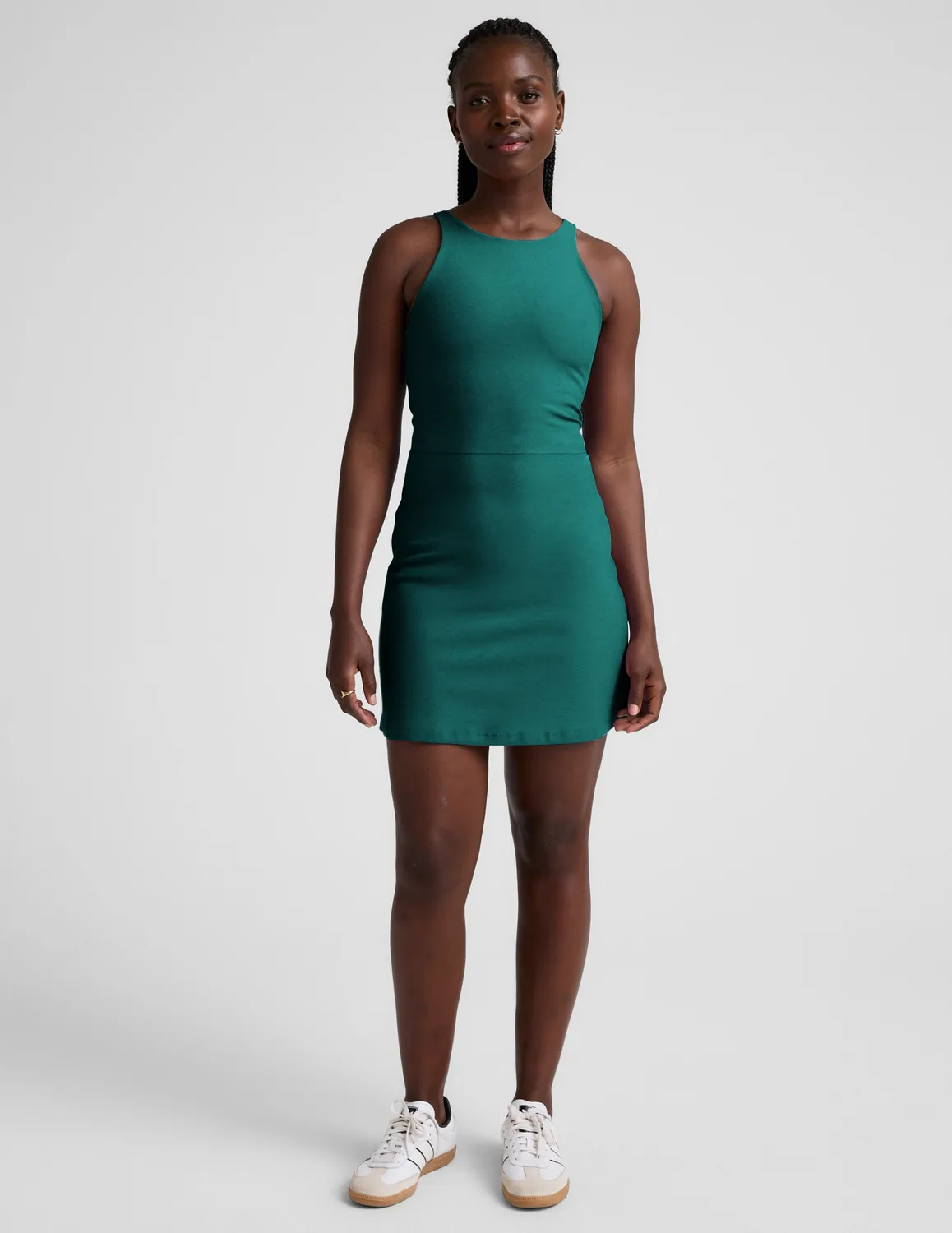 Beyond Yoga Spacedye Refocus Dress klänning Teal Sea Heather mjuk
