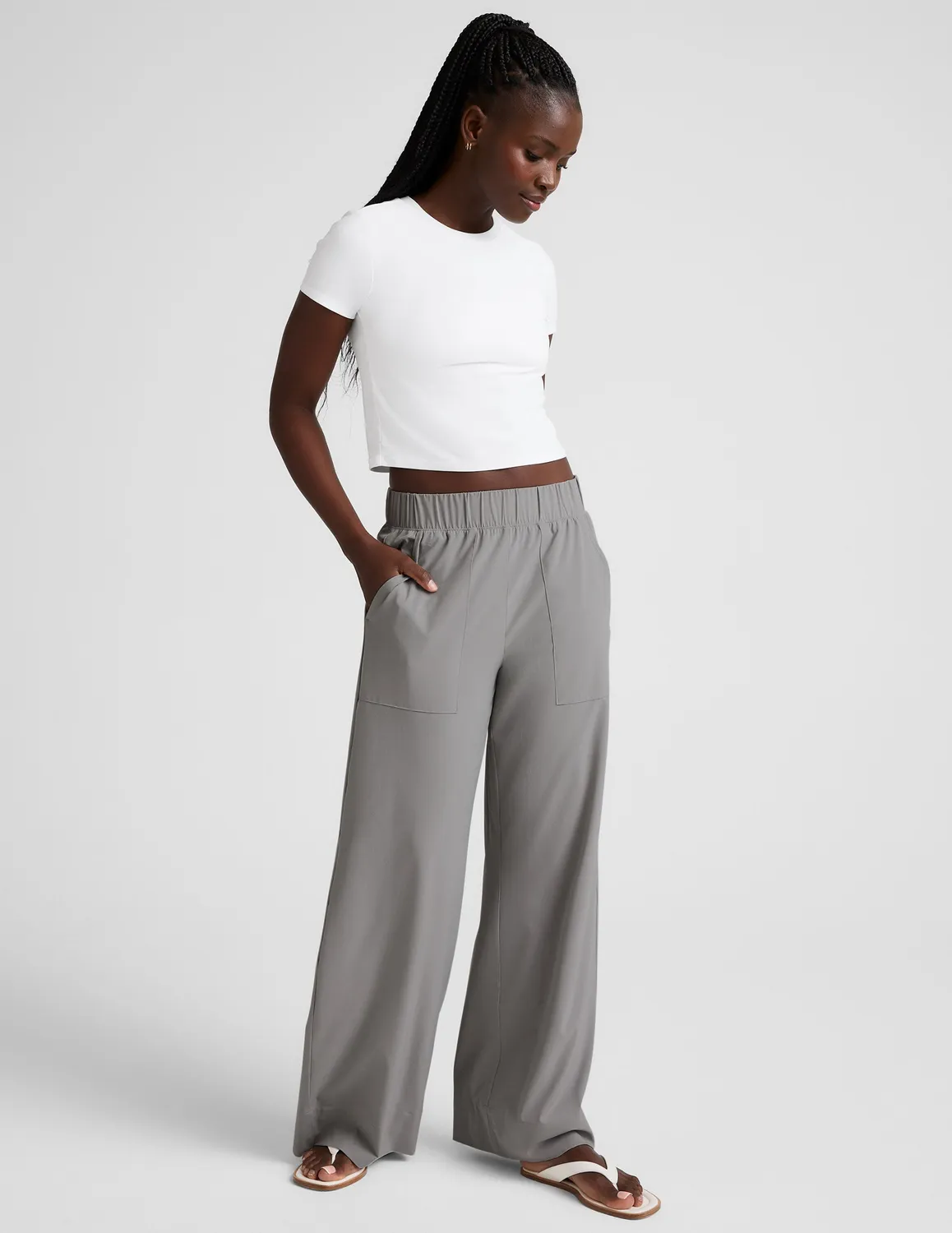 Beyond Yoga Easy Wide Leg Pant 31" byxor Mist lätta