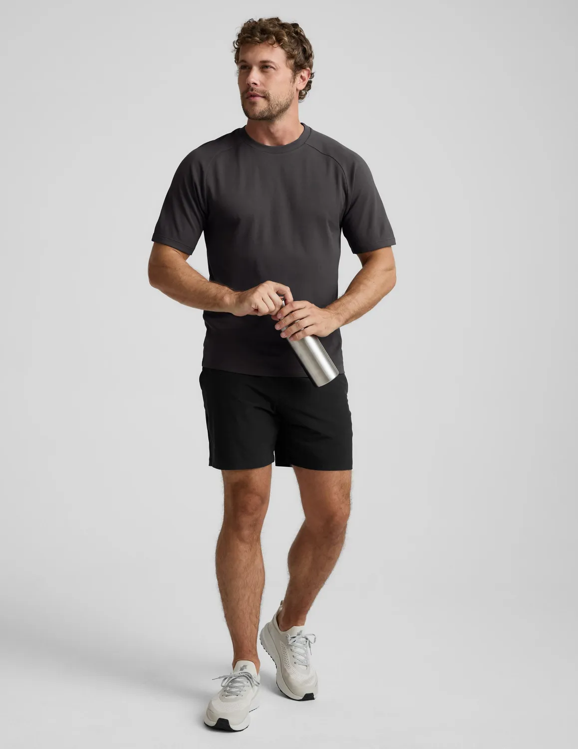 Beyond Yoga All In Active T-shirt Black Ash slim fit