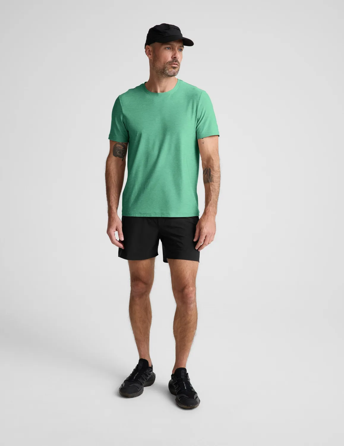 Beyond Yoga Always Beyond Crew Tee 2.0 t-shirt emerald lätt