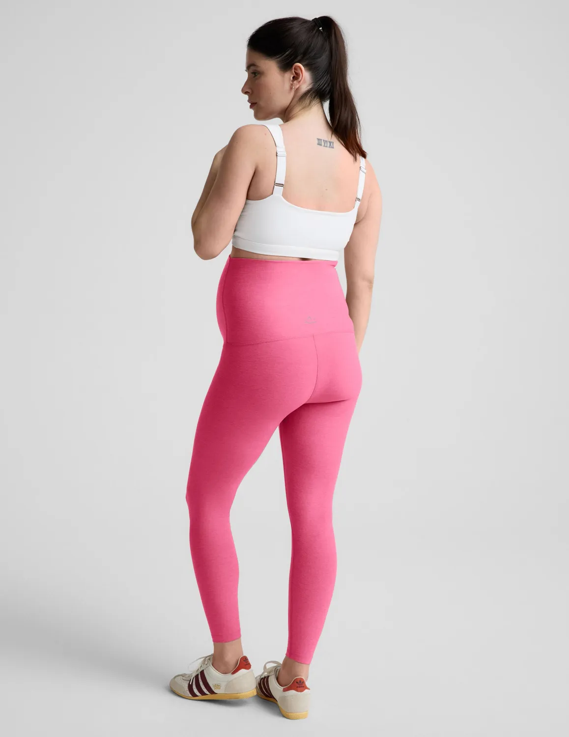 Beyond Yoga Spacedye Love the Bump Midi leggings Luscious Pink gravid
