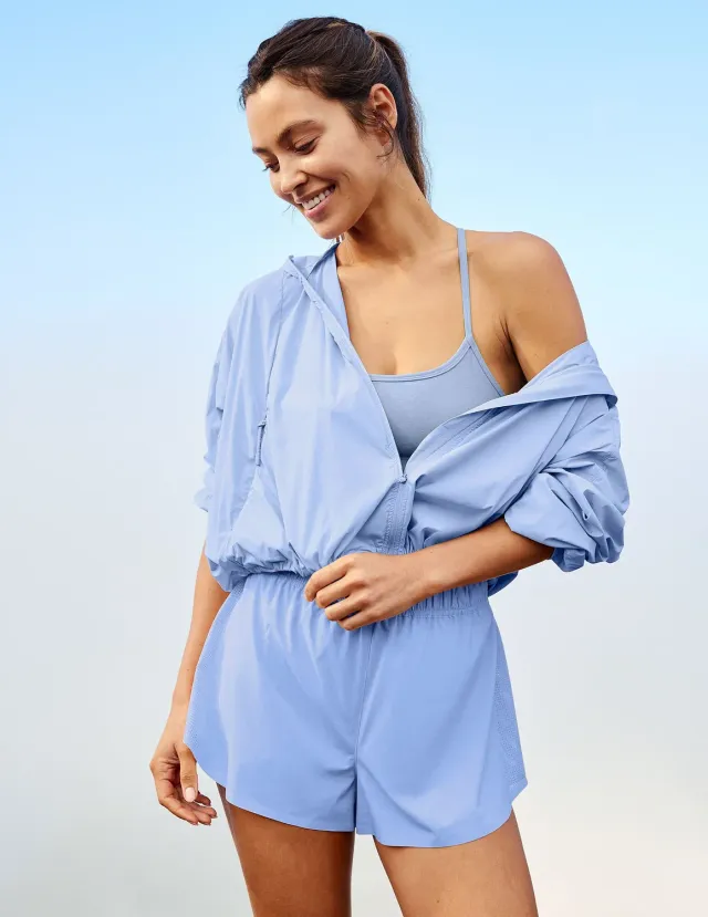 Beyond Yoga Solemate 2.5 Short löparshorts Pastel Periwinkle ventilerande