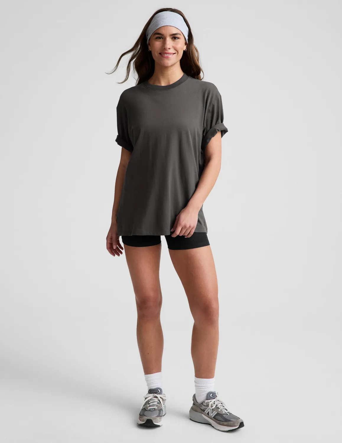 Beyond Yoga SoftKnit Better Than Ever Oversized Cotton Tee t-shirt svart dam