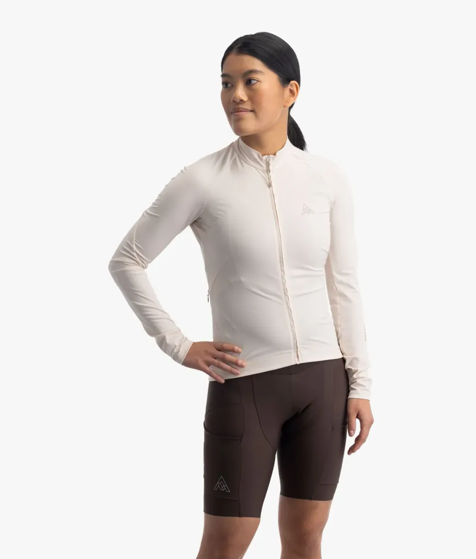7MESH Atlas långärmad cykeltröja fickor med dragkedja