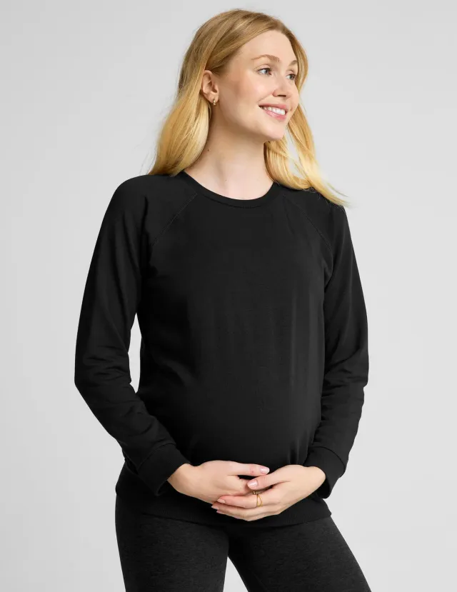 Beyond Yoga Favorite Raglan mammutröja Black