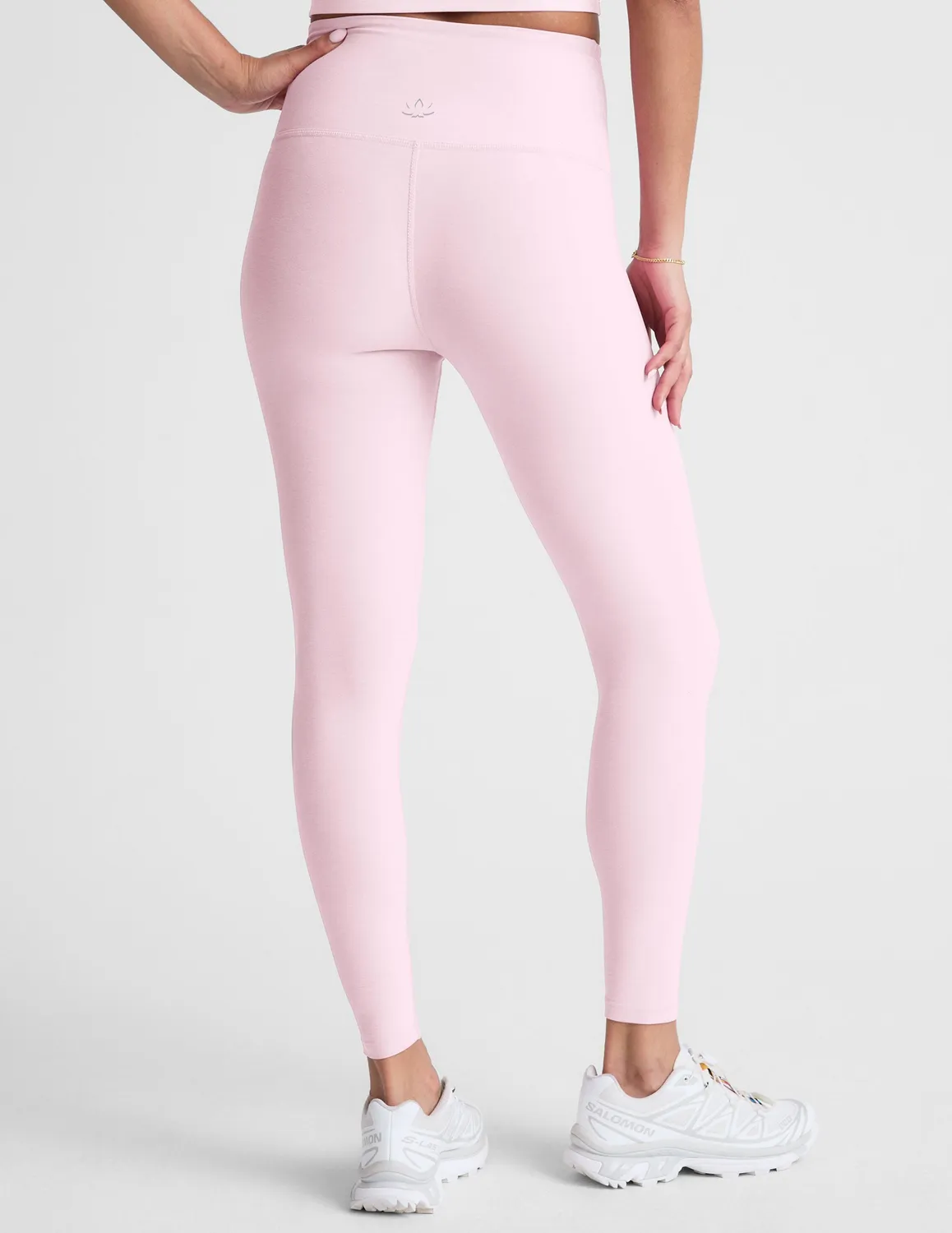Beyond Yoga Spacedye At Your Leisure träningstights Frosty Pink hög midja