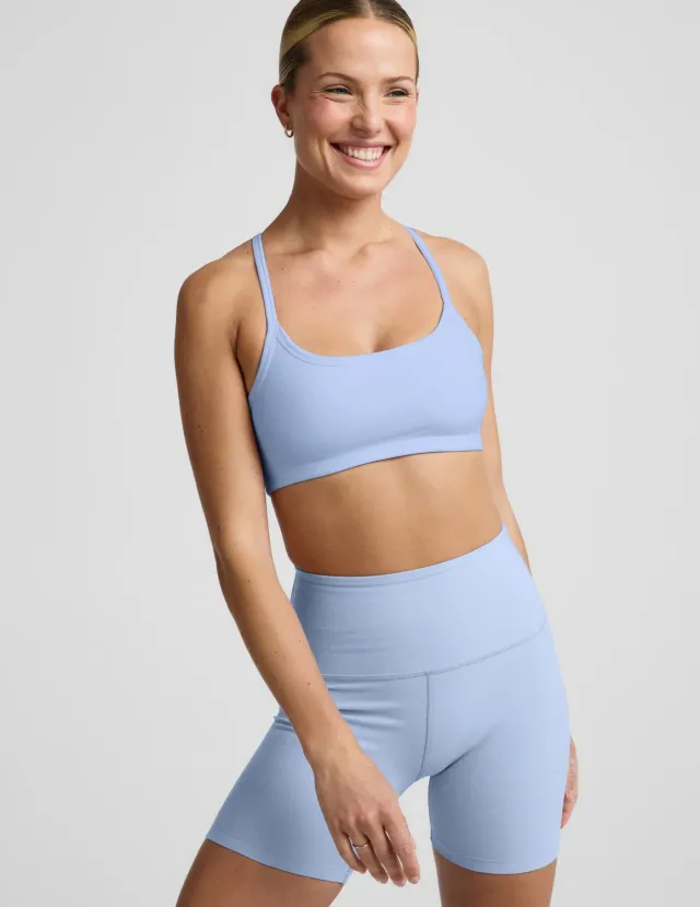 Beyond Yoga Spacedye Slim Racerback Bra bh Pastel Periwinkle mellanstöd