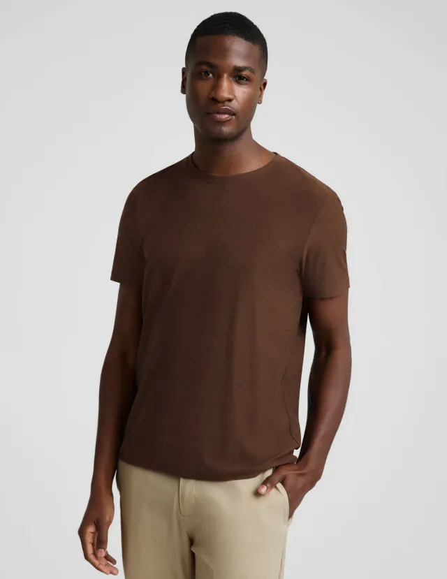 Always Beyond Men's Crew Tee 2.0 t-shirt Espresso lätt