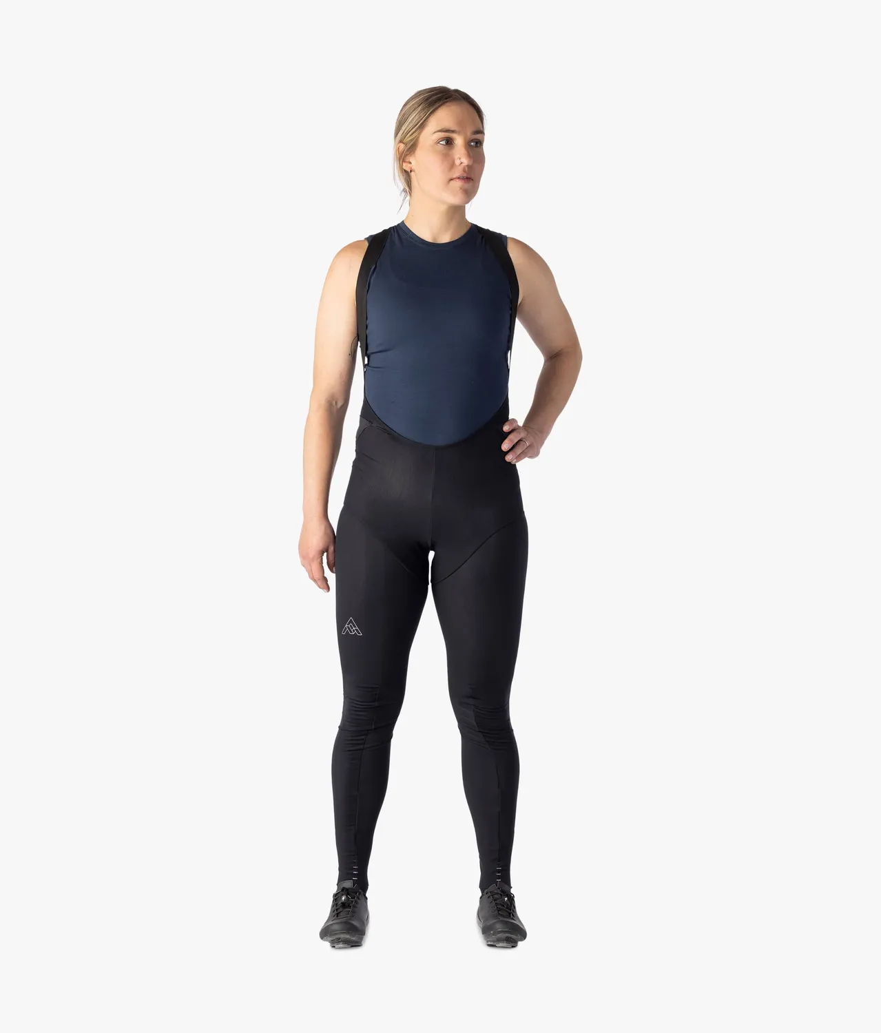 7MESH TK1 Bib Tights cykelbyxor Black vinterfodrade