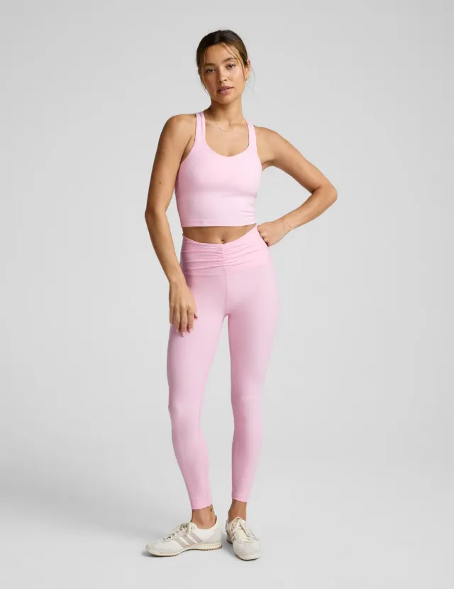 Beyond Yoga Spacedye Centered Midi Legging träningstights Frosty Pink mjuk