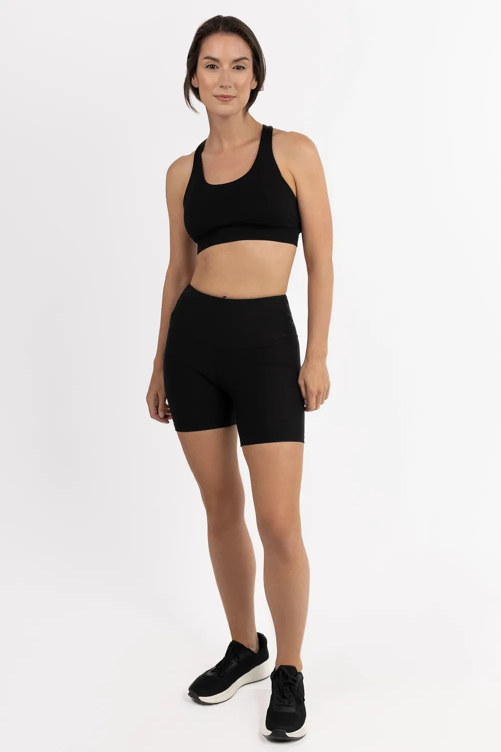 Tripulse Fitness Original Tencel träningsshorts svart hög midja